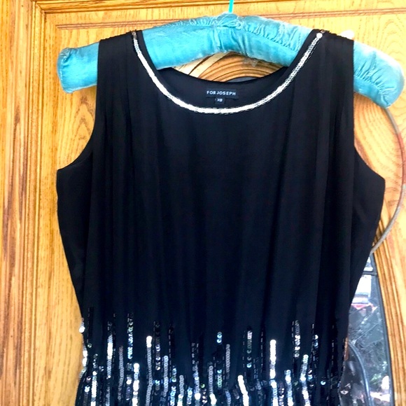 FOR JOSEPH  black mini dress - Picture 3 of 8